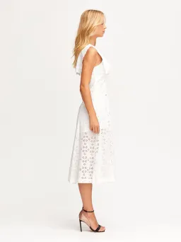 Alice McCall Wilde Grotto Midi Dress Porcelain White Size 4 for rent on The Volte - image 2