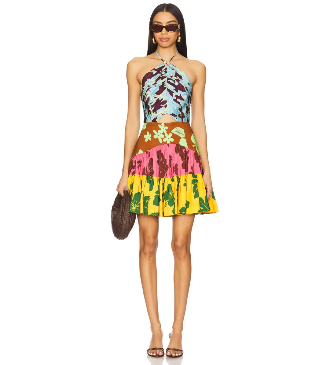 Alemais Poppy Spliced Mini Dress Size 10 for rent on The Volte - main image