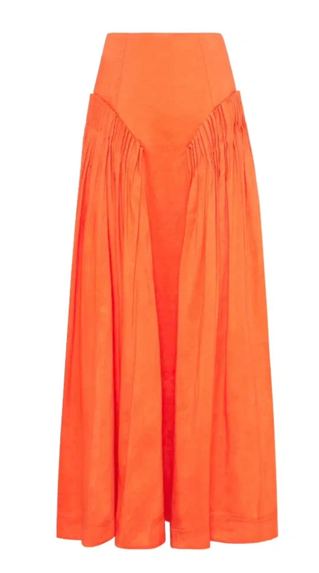 Aje Imagination Frill Sleeve Top Orange Size 14 & Yves Midi Skirt Size 12 for rent on The Volte - main image