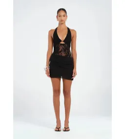 BENNI Rocky Mini Dress in Black Size 6 for rent on The Volte - image 1