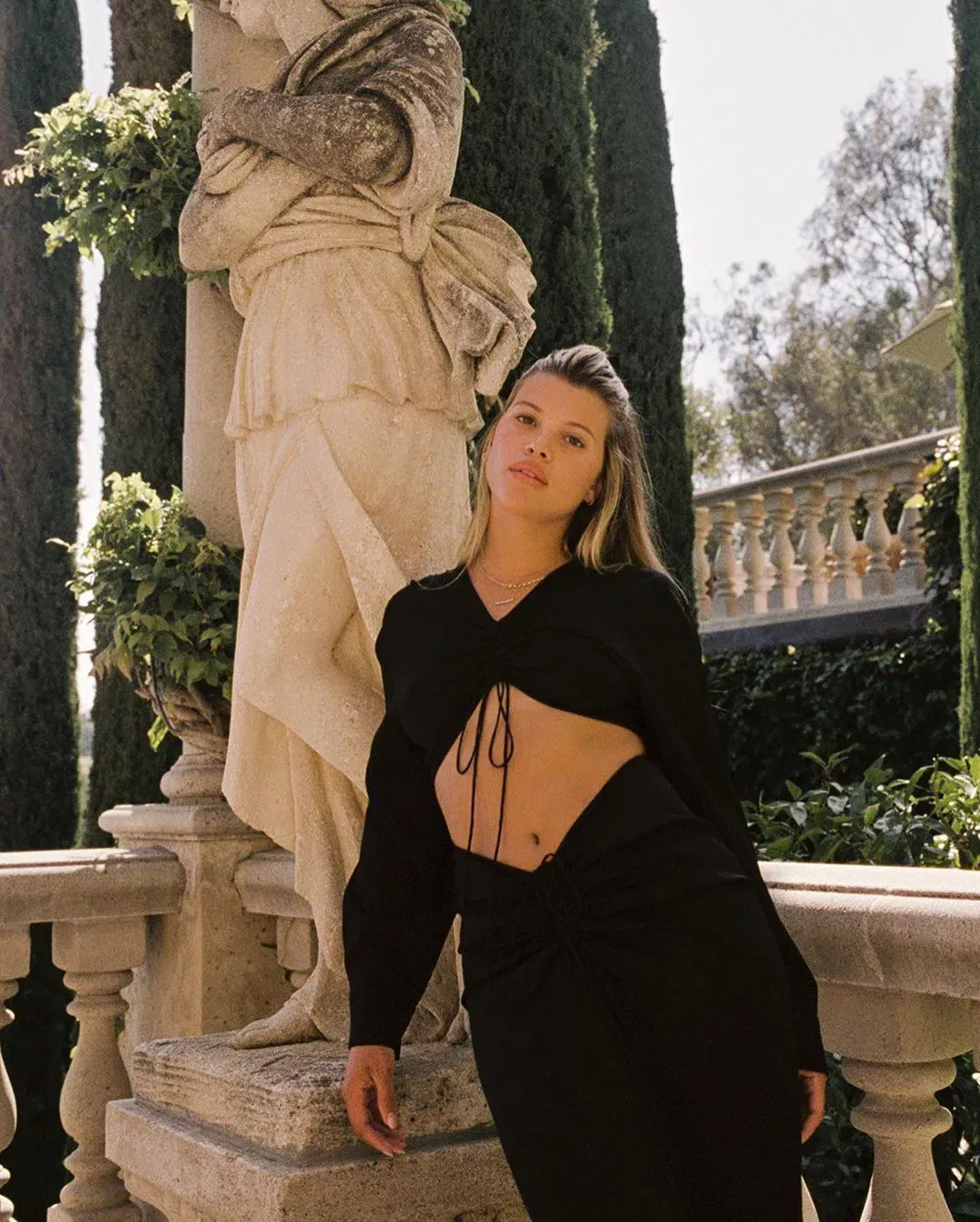 Christopher Esber Ruched Disconnect Shirt Dress Black Size AU 4 for rent on The Volte - main image