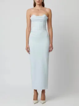 Effie Kats Rozela Midi Dress Ice Blue Size 12 for rent on The Volte - image 5