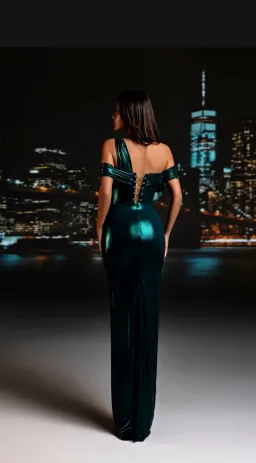 Diba Celina Delora Long Dress Green Size 8 for rent on The Volte - image 3