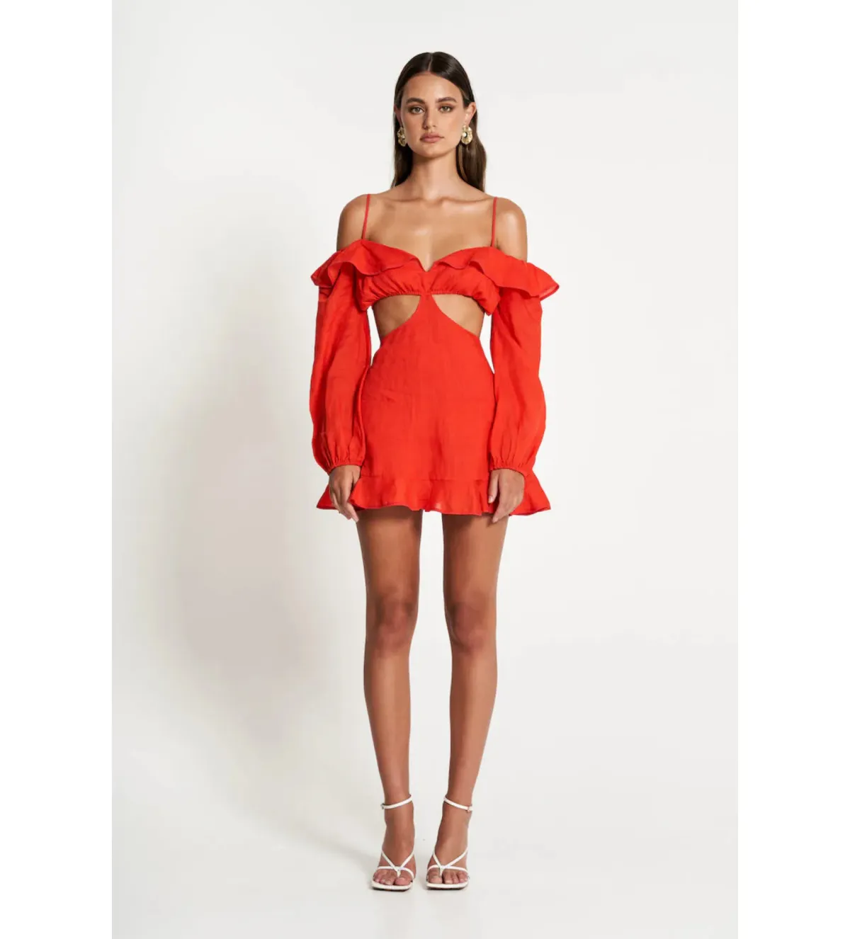 Sofia The Label Maya Cut Out Mini Dress Size 10 for rent on The Volte - main image