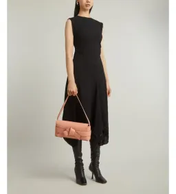 Acne Studios  Draped Midi Dress Black Size 10  for rent on The Volte - image 3