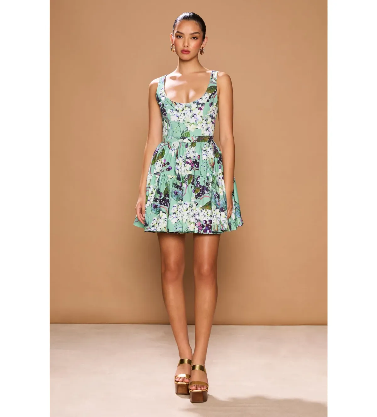 Sonya Moda Soleil Dress Green Size 10  for rent on The Volte - main image