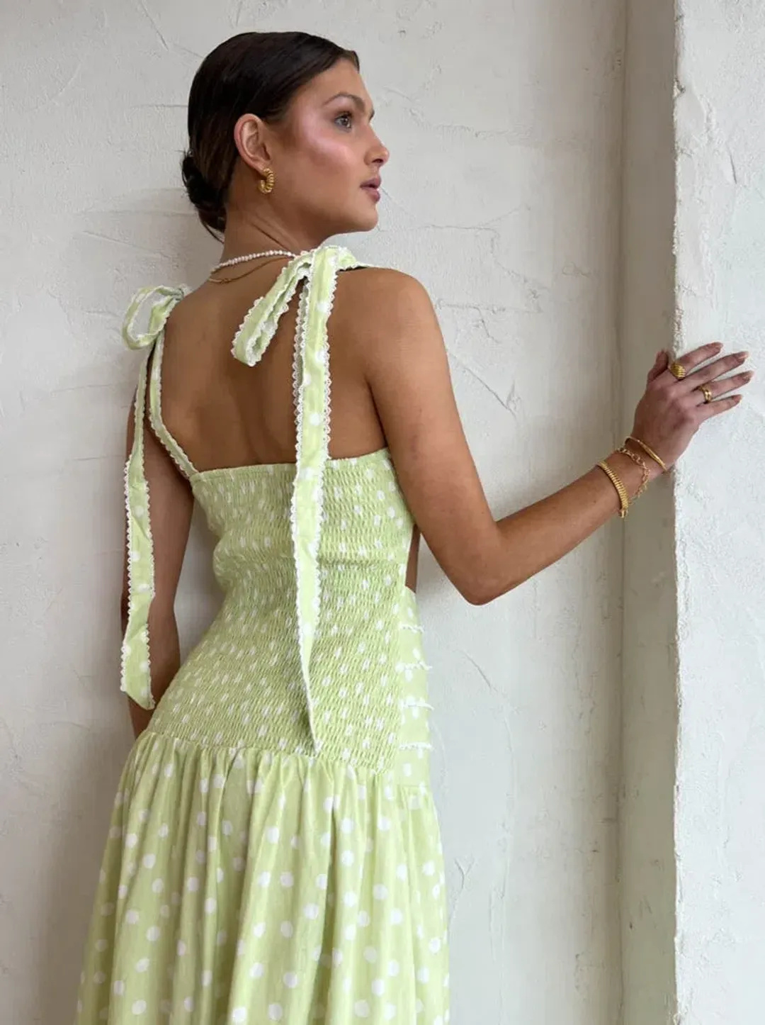 Issy Adore Maxi Dress Green Size 8 for rent on The Volte - main image
