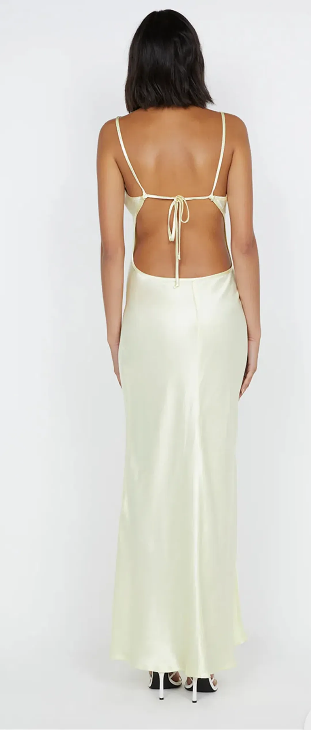 Bec and Bridge Cedar City Maxi Dress Ice Yellow Size 10 for rent on The Volte - main image