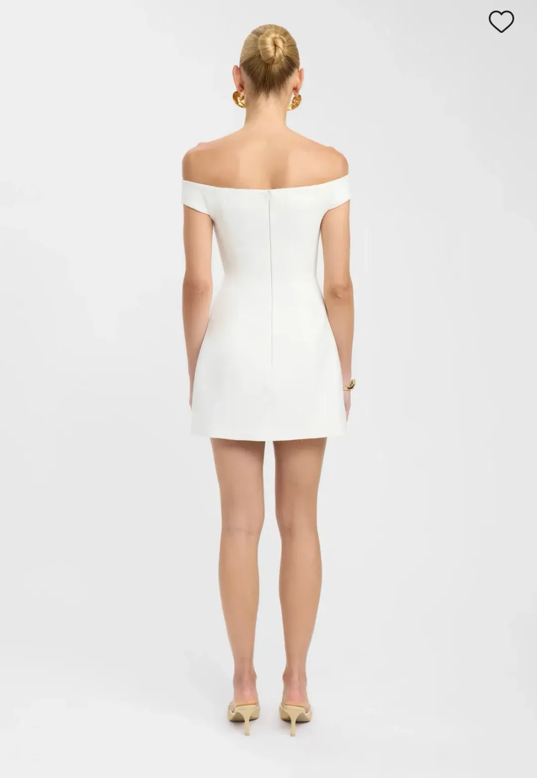 Kookai Alto Off Shoulder Mini White Size AU 12 for rent on The Volte - main image