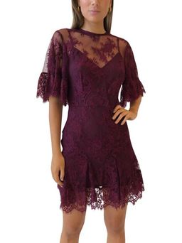 Talulah Blind Love Mini Dress Burgundy Size 6 for rent on The Volte - image 1