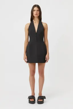 Camilla & Marc Petra Mini Dress Black Size 10 for rent on The Volte - image 1