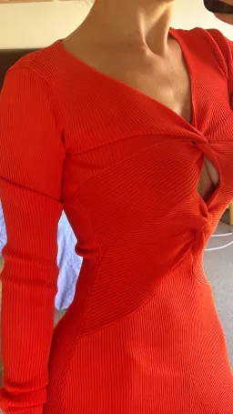 Mossman Twists and Turn Midi Dress Red Size 6 for rent on The Volte - image 2