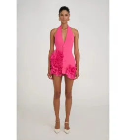 Eliya the Label Belinda Mini Dress Magenta Size S/AU 8 for rent on The Volte - image 1