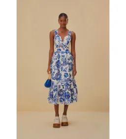 Farm Rio Flowerful Birds Midi Dress AU 4 for rent on The Volte - image 1