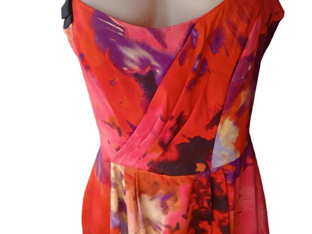 Cue in the City Colourful Summer Dress AU 12 for rent on The Volte - main image