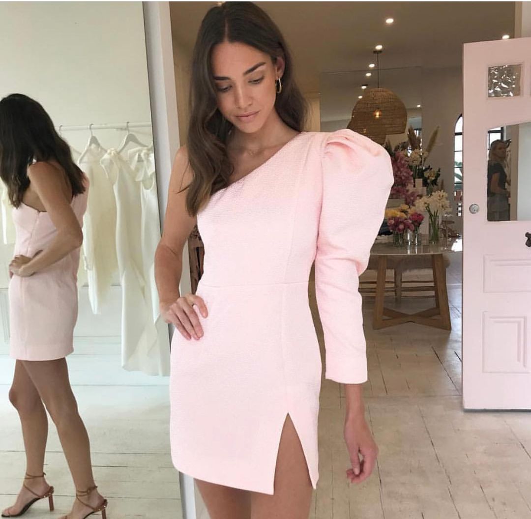 Nicola Finetti Eddy dress pink size 6 for rent on The Volte - main image