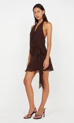 Bec and Bridge Celyse Mini Dress Brown size 6 for rent on The Volte - image 3
