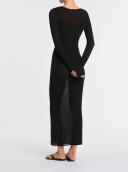 Sir Eva Knit Midi Dress Black Size 8 for rent on The Volte - image 4