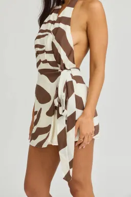 The Siesta Club Palm Mini Dress Print Size XS/AU 6 for rent on The Volte - image 6