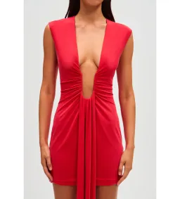 Misha Jennifer Cupro Mini Dress Red Size 10/M for rent on The Volte - image 4