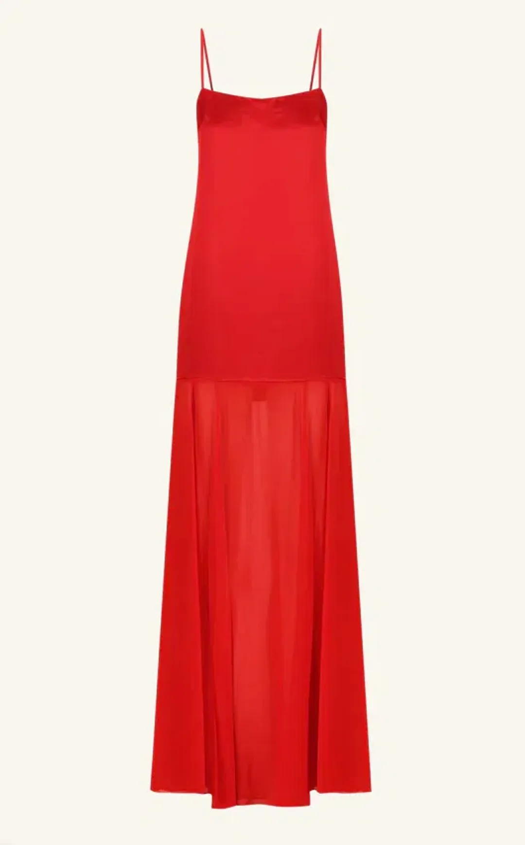Shona Joy Moraya Dropped Waist Maxi Dress Chilli Size AU 10 for rent on The Volte - main image