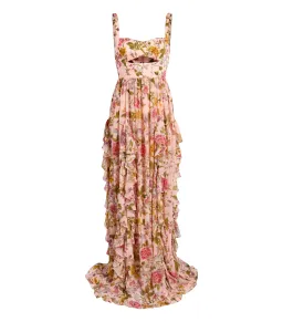 Cinq a Sept Xiomara Dress Pink Floral Size AU 8  for rent on The Volte - image 5