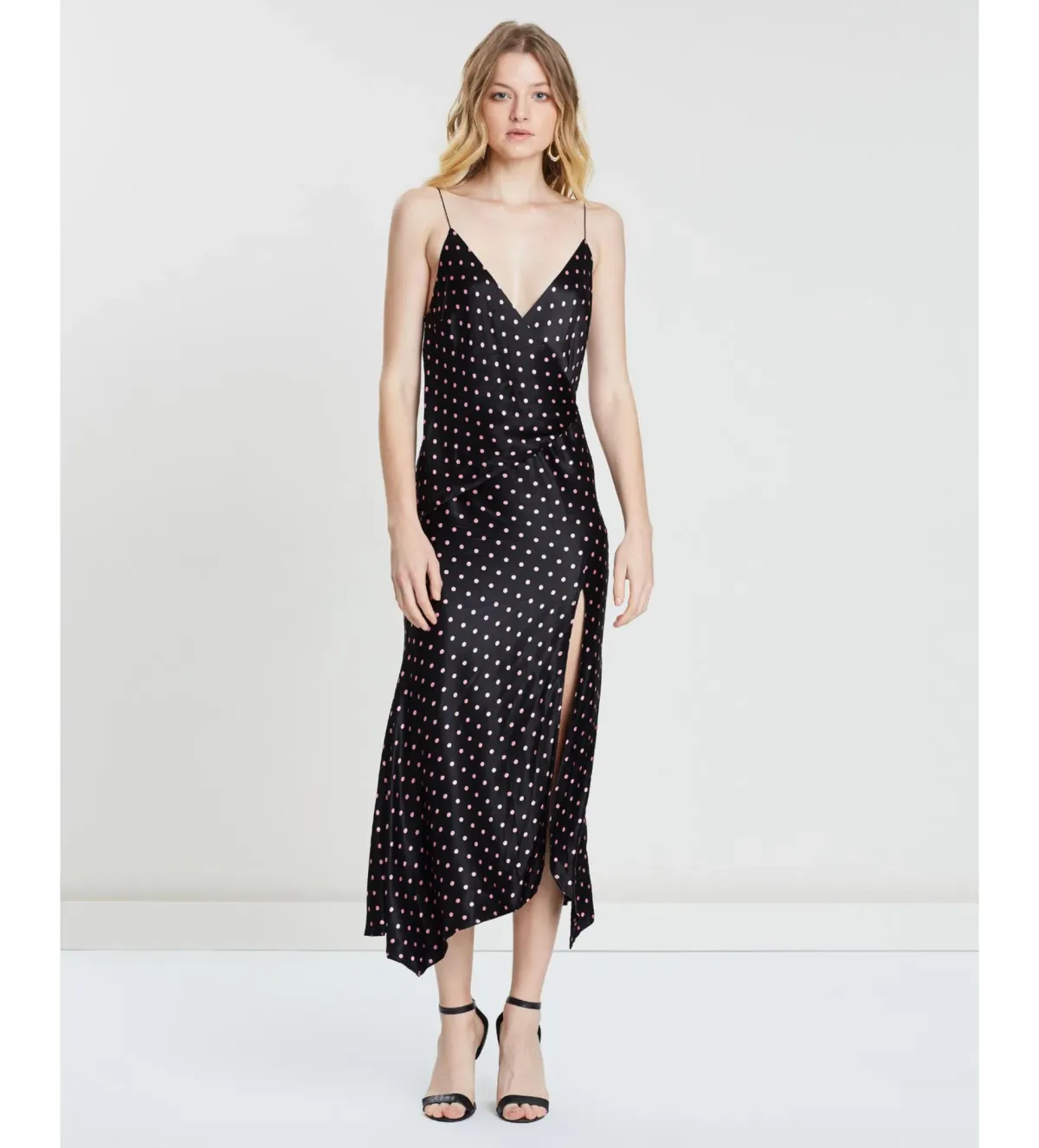 Bec & Bridge Kylie Slip Midi Dress Black Size AU 12 for rent on The Volte - main image