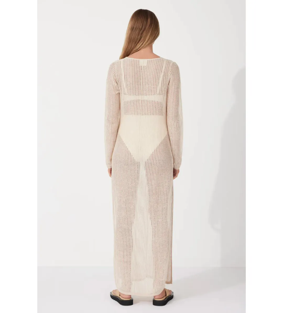 Zulu & Zephyr Husk Lattice Knit Dress Size 14 for rent on The Volte - main image