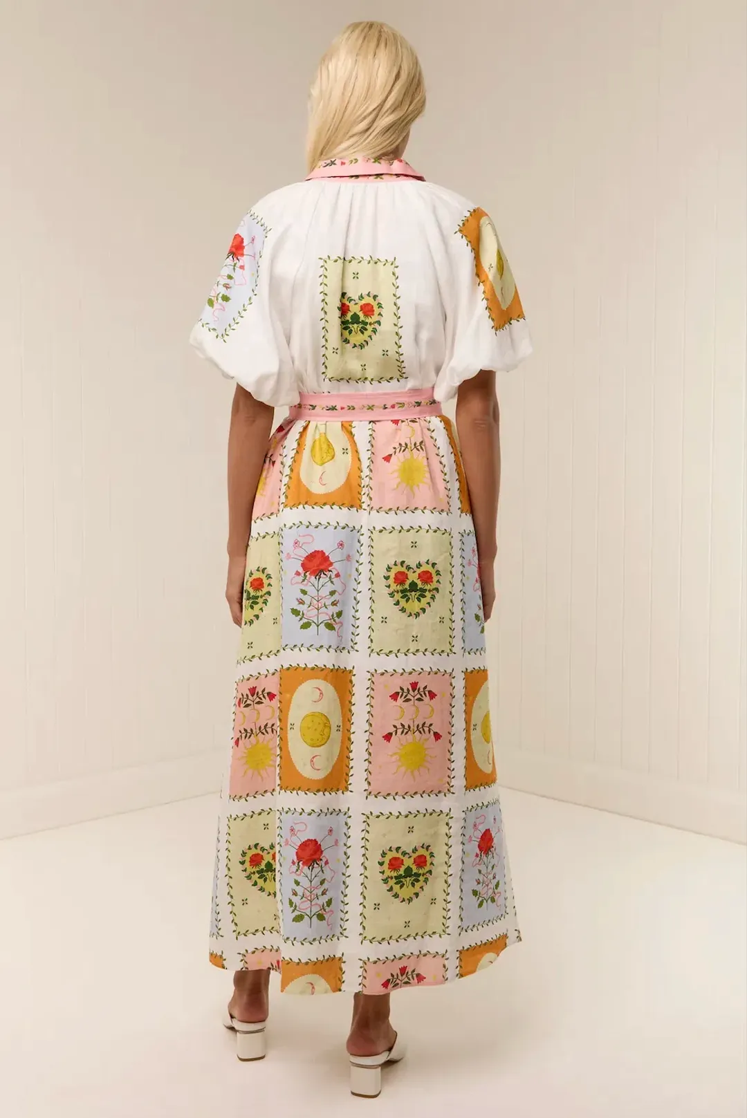 Palm Noosa Marla Midi Dress Siesta Tile Print Size 12 for rent on The Volte - main image