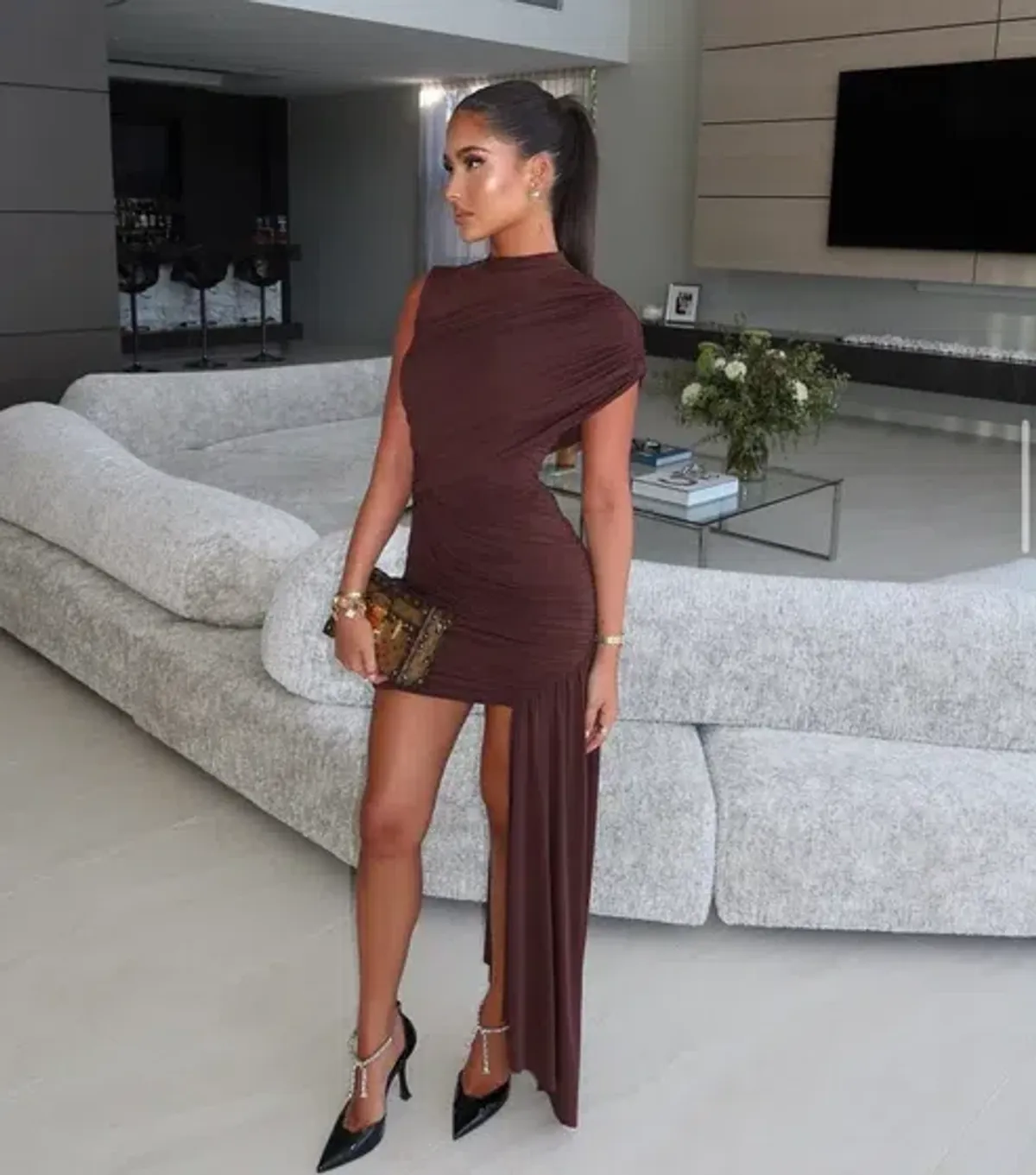 De La Vali Ravenna Mini Brown Size AU 6  for rent on The Volte - main image