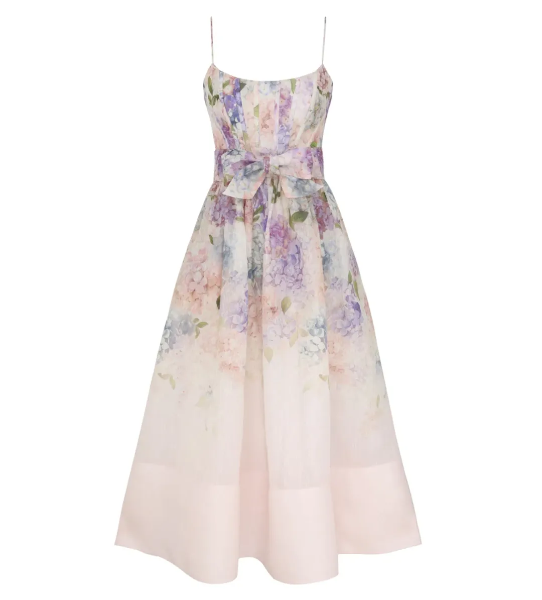 Zimmermann Dawning Corset Dress Multi Hydrangea Size 0 / AU 8 for rent on The Volte - main image