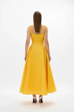 Rachel Gilbert Sophia Strap Yellow Size AU 8 for rent on The Volte - image 3