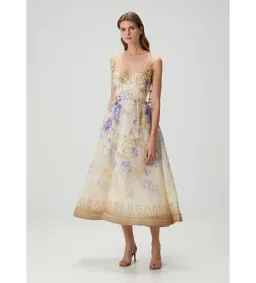 Zimmermann The Dawning Picnic Dress Lilac Floral Size 0/AU 8 for rent on The Volte - image 1