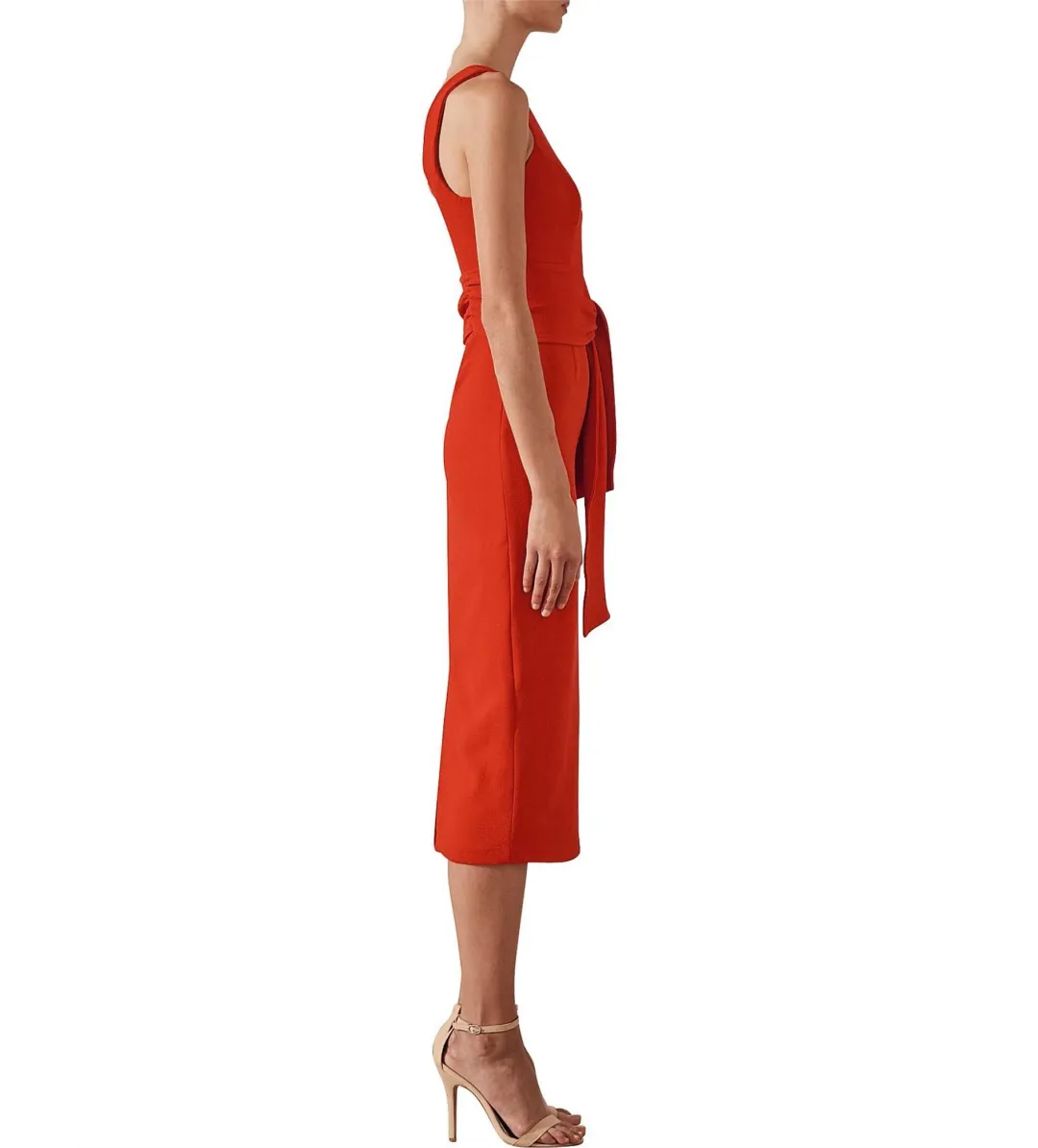 Shona Joy Bryant Midi Dress Chilli Red Size S / AU 8 for rent on The Volte - main image