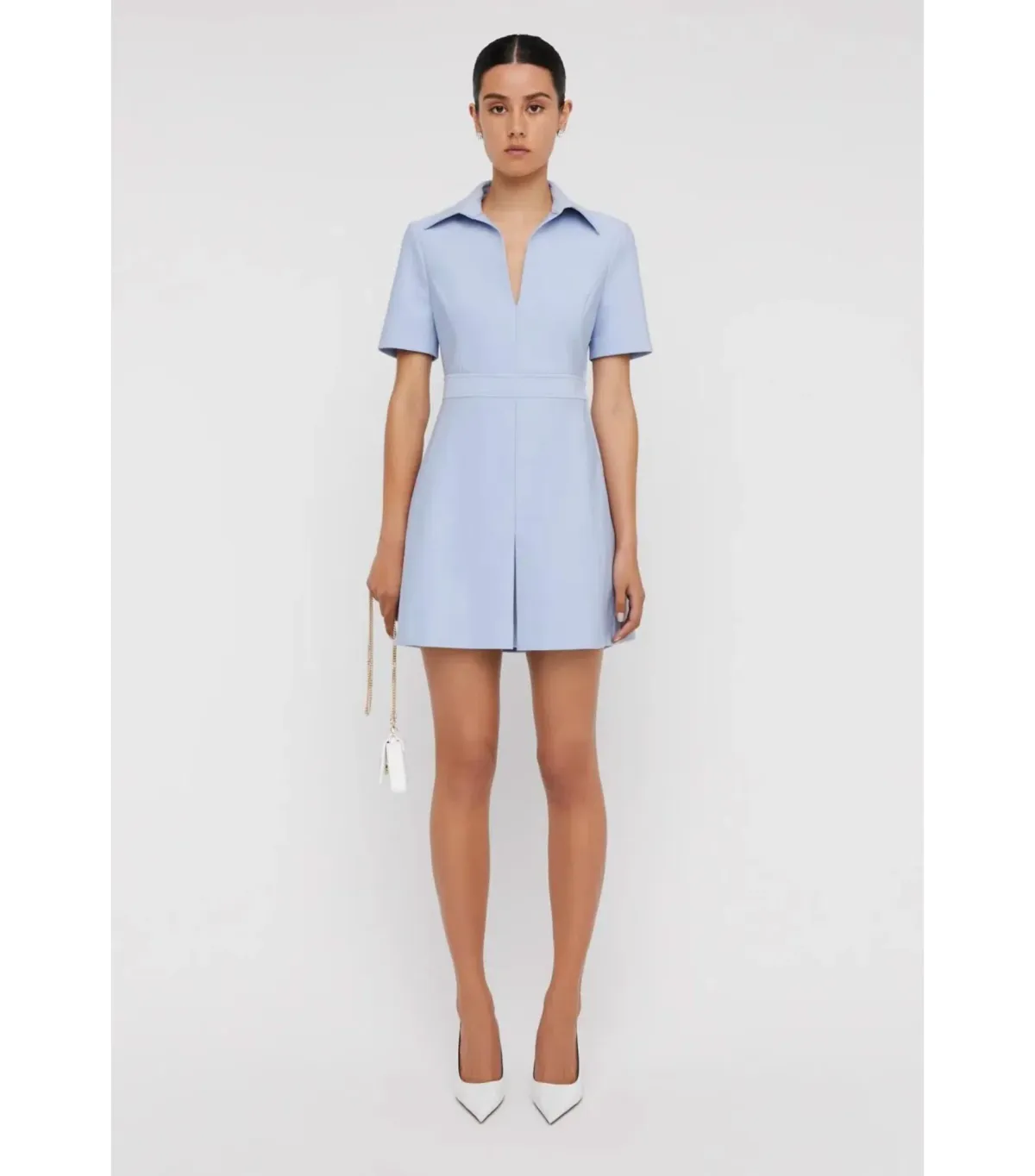 Scanlan Theodore Italian Milano Dress Blue Size AU 8 for rent on The Volte - main image