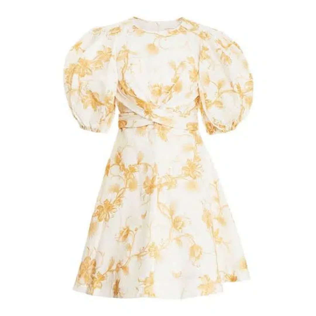 Zimmermann Wrap Mini Keira Beige Size AU 8 for rent on The Volte - main image