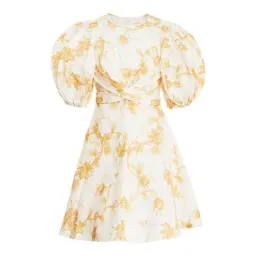 Zimmermann Wrap Mini Keira Beige Size AU 8 for rent on The Volte - image 3