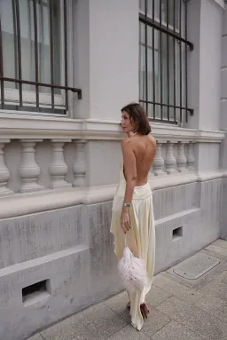 Orseund Iris Gown Cream Size AU 6  for rent on The Volte - image 5