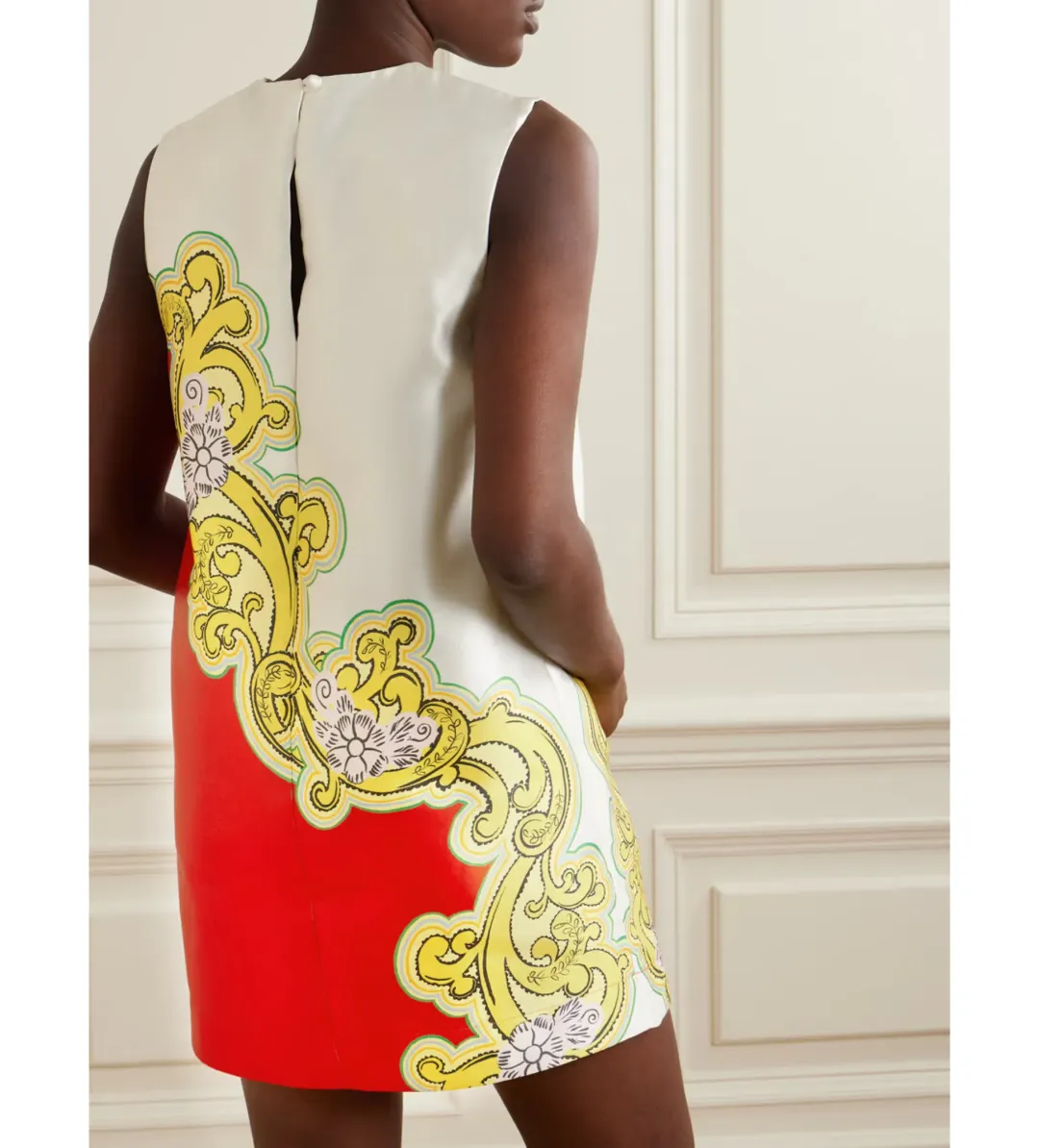 Alemais Sierra Printed Satin-twill Mini Dress Print Size 10 for rent on The Volte - main image