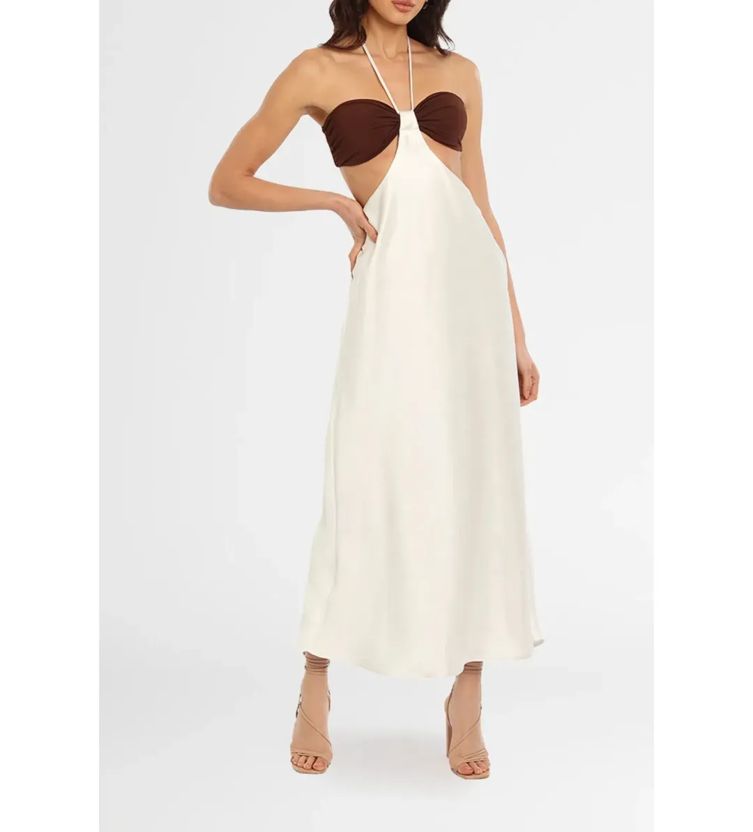 Bec And Bridge Nadia Cut Out Dress White Size 8 for rent on The Volte - main image