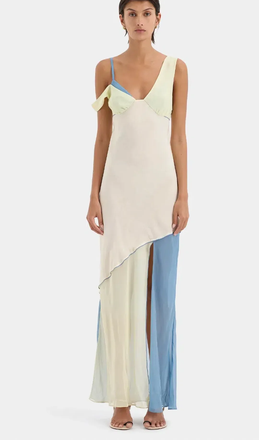 Sir The Label Thames Splice Midi Dress 2 / AU 10 for rent on The Volte - main image