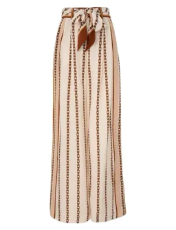 Zimmermann The Relaxed Shirt and Belted Wide Leg Pan Size 0P/Au 6 and Size 1/Au 10  in Cream Chain  for rent on The Volte - image 2