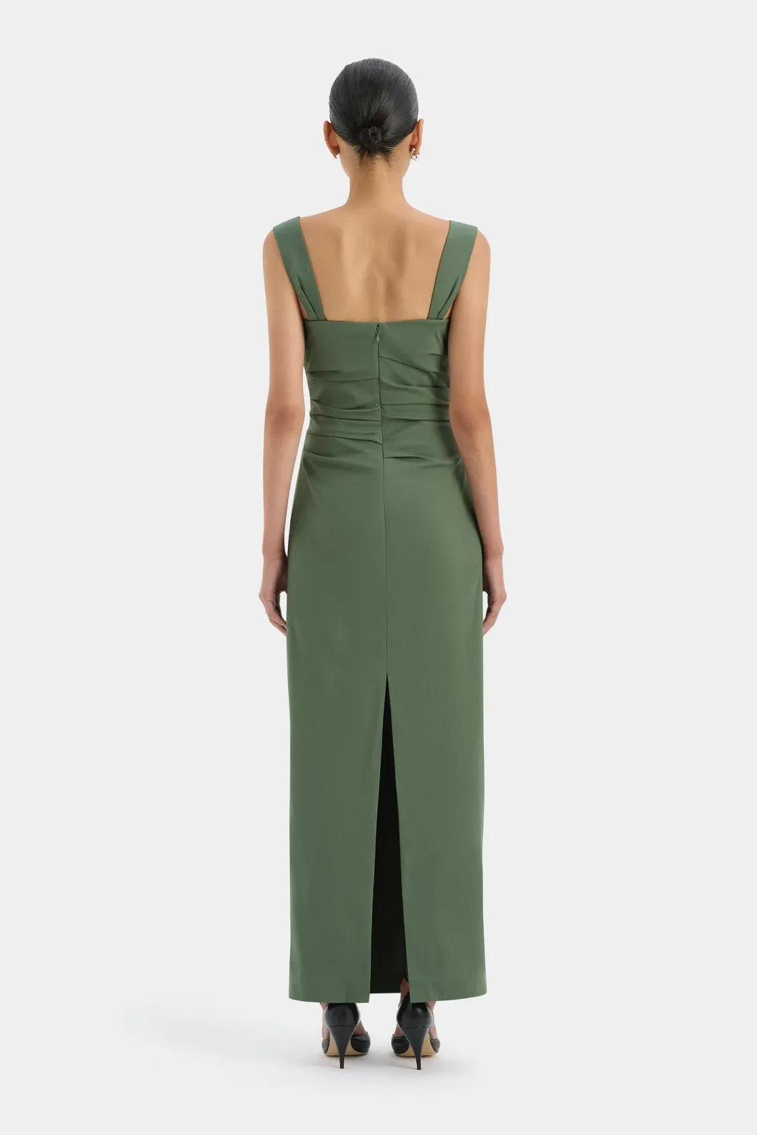 Sir the Label Florent Balconette Gown in Forest Green Size 1/Au 8 for rent on The Volte - main image