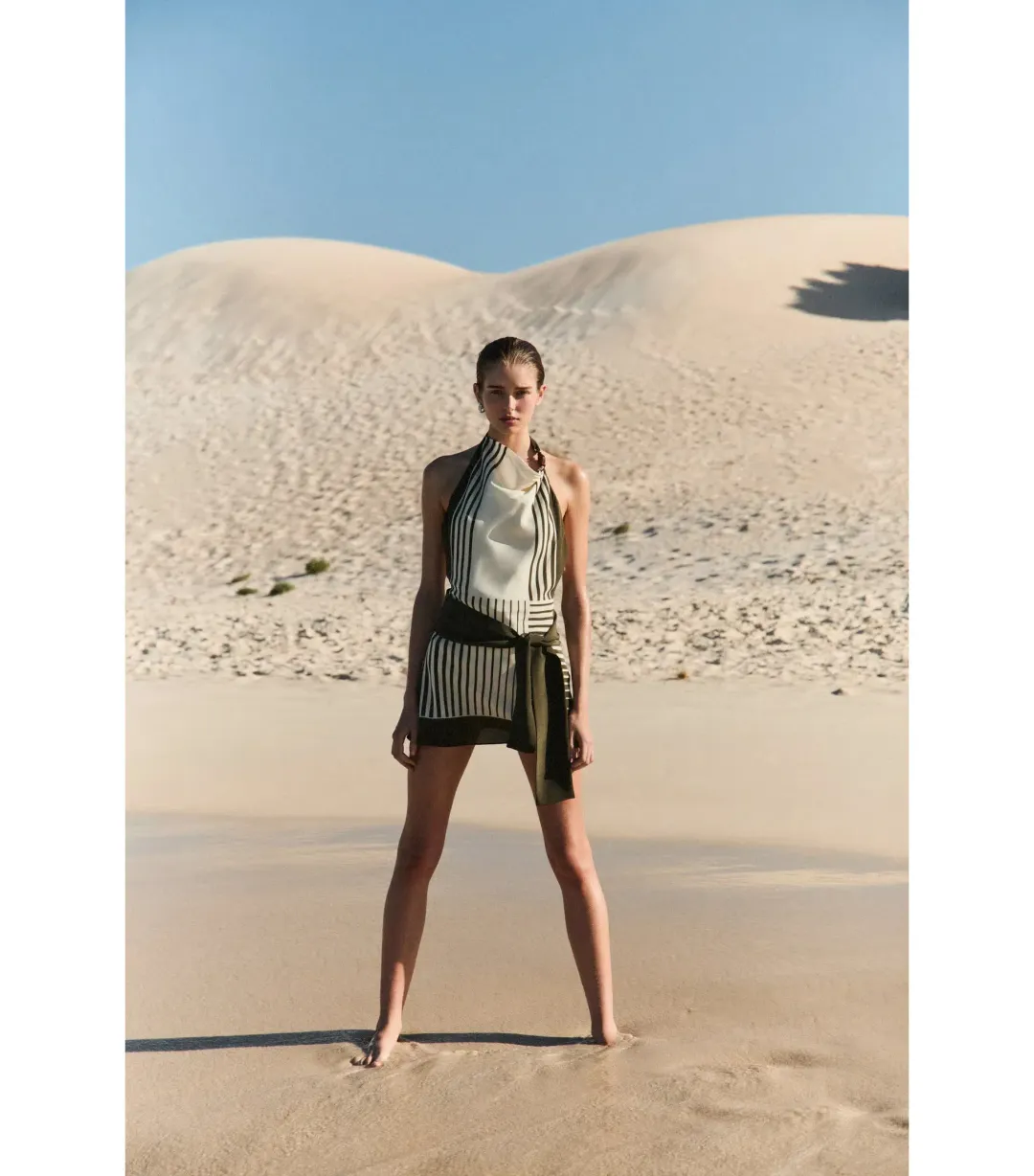 Sir the Label Leilana Mini Dress in Garden Stripe Size AU 10 for rent on The Volte - main image