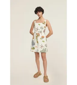 Alemais Sea Mini Cream Print Size AU 8 for rent on The Volte - image 1