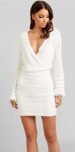 Kookai Arizona Dress White Size 8 for rent on The Volte - image 1