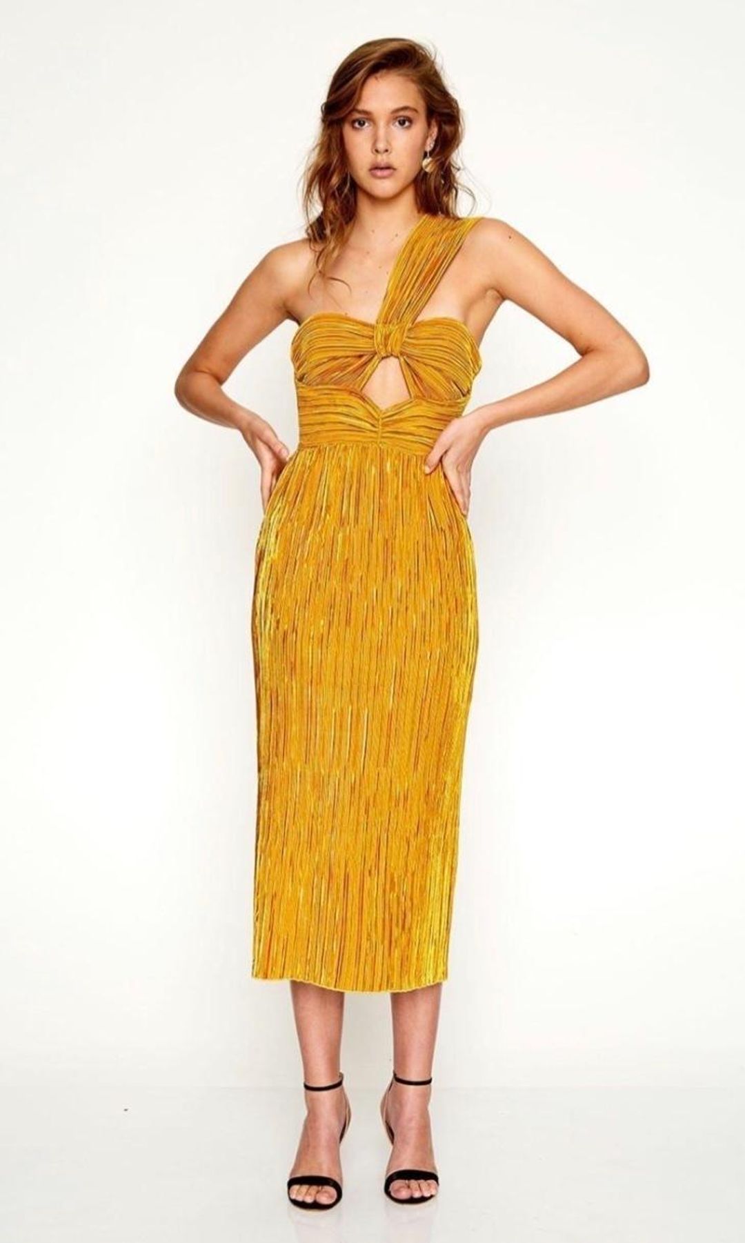 Alice McCall Power Lady Dress Yellow Size 10 for rent on The Volte - main image