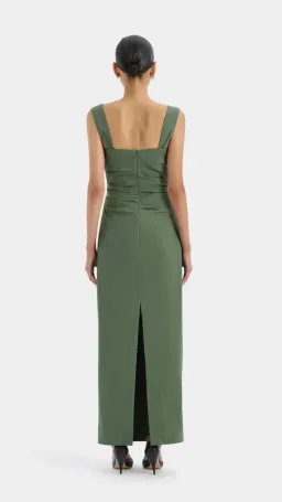 SIR - Florent Balconette Gown in Forest Green Size 1 (8) for rent on The Volte - image 2