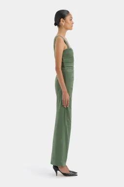 SIR  Florent Balconette Gown in Forest Green Size 2 size 10 AU for rent on The Volte - image 2