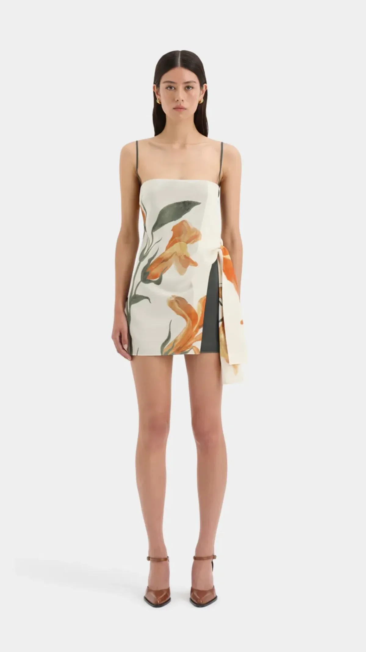 Sir The Label Constance Tie Mini Dress Size 2 / AU 10 for rent on The Volte - main image